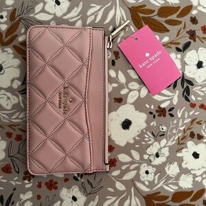 Kate Spade Pink Quilted Wallet
